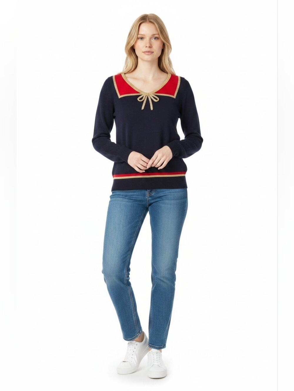 Anthropologie Hi There from Karen Walker Bow Knit Sweater – Size XS – NWT